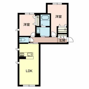 メゾンヴィアソーレ【A105号室】の間取り