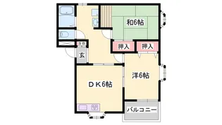 レイクパルⅡ【1階】の間取り