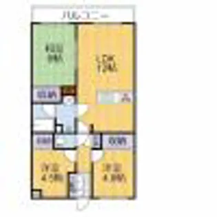 アルコ・ラ・カーサ姫路土山【4階】の間取り