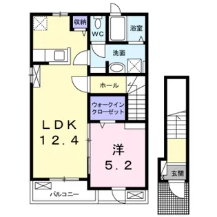 ファンド今宿Ⅱ【2階】の間取り