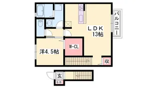 エスポワール北原【2階】の間取り
