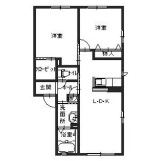 パラッツオ香寺【1階】の間取り