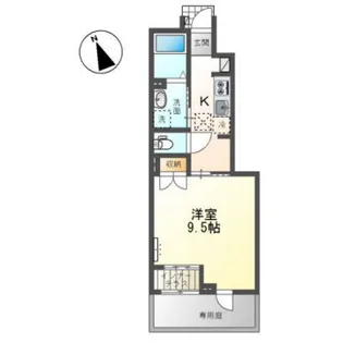 アベニールのざと【1階】の間取り