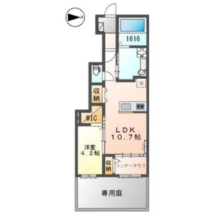 トワ・フィーユⅡ【105号室】の間取り