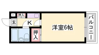 ベルトピア手柄Ⅰ【404号室】の間取り