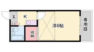 コスモガーデン英賀保【202号室】の間取り