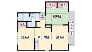 シャーメゾン高岡西【1階】の間取り
