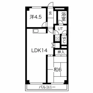ハイツ野田【2階】の間取り