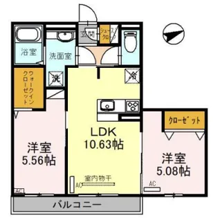 グランモア匠【203号室】の間取り