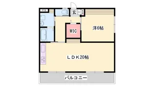 エクセレント宝殿 2号棟【501号室】の間取り