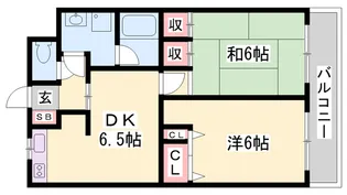 やしろ中村コーポ【1階】の間取り
