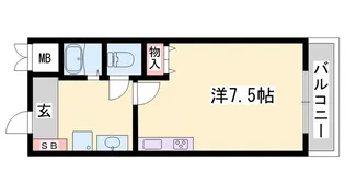 ヴィラ・エトワール【206号室】の間取り