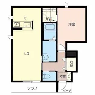 カーサ ヴェルデ【1階】の間取り