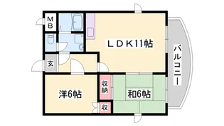 シティライフ保城【5階】の間取り