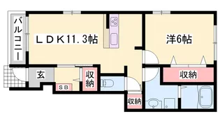 プラシードⅠ【1階】の間取り