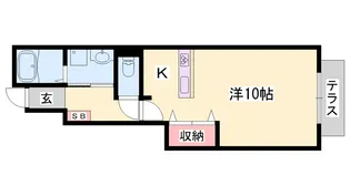 エレガント・カーサ【1階】の間取り