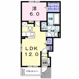 パン リーヴルⅡ【1階】の間取り