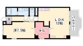 城乾ハイツ【3階】の間取り