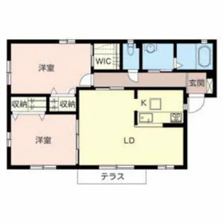 メゾンコートK2【2階】の間取り