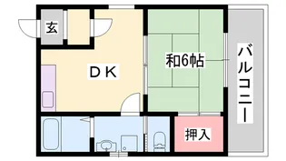メトレス神崎【308号室】の間取り