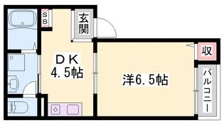 ビーフォレスト姫路WEST【201号室】の間取り