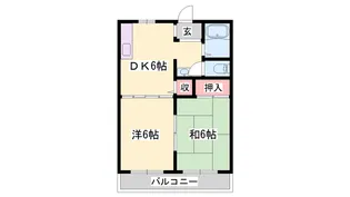 ホワイトハイツ【2階】の間取り