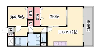 ヴィラ・カプリコーン【7号室】の間取り