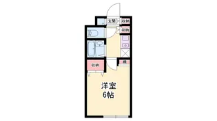 リッチハーベスト 南棟【105号室】の間取り