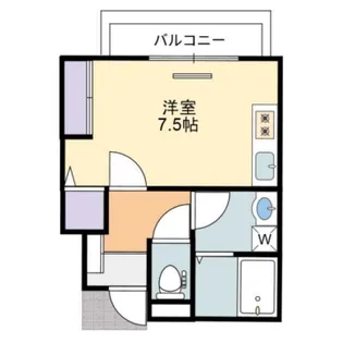 Adatto Le Casa【B203号室】の間取り