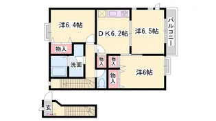 グリーンコーポラスA【2階】の間取り