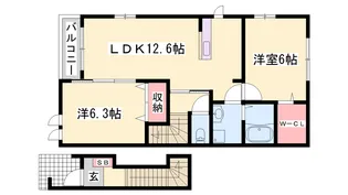 アン・グランジェ【2階】の間取り