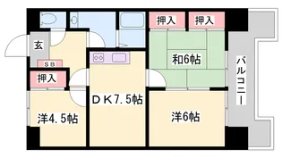 サンブリッジ【2階】の間取り