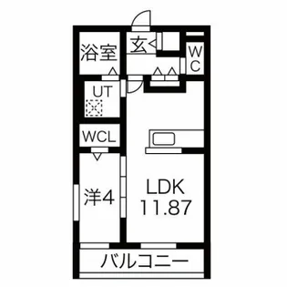 フォンターナ飾磨【1階】の間取り