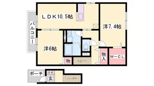 ハイムエルピスⅡ【2階】の間取り