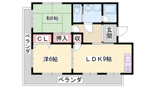 メゾンやすむろⅠ【3-E号室】の間取り