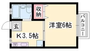 ドリームハウス岡本【2階】の間取り