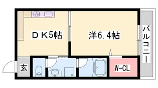 花たちばな館【401号室】の間取り