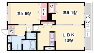 トゥルーハート・ヤスタ【206号室】の間取り