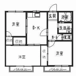 メゾンオリーヴィエ【2階】の間取り