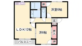 パストラル田寺東 A棟【1階】の間取り