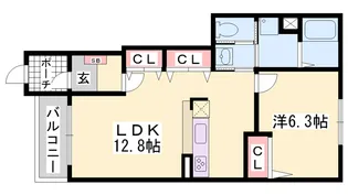 ミルト アンジュⅡ【1階】の間取り