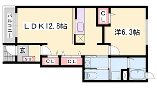 ソフィアヒルズ【1階】の間取り