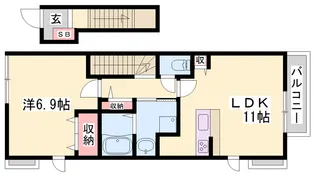 ソレイユ【2階】の間取り