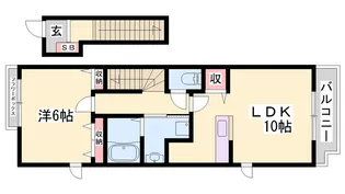 クリスタルハイツ緑が丘【2階】の間取り