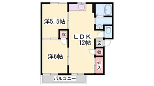 セジュール旭【2階】の間取り