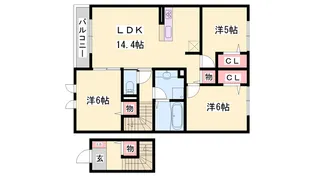 ソレイユ【2階】の間取り
