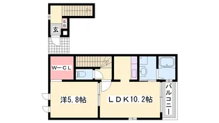 ボニート・ショコラⅠ【2階】の間取り