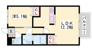レオントポディウム2番館【1階】の間取り