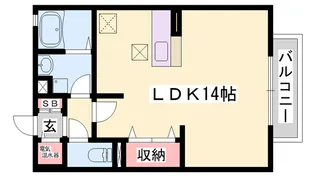 サニーハイツミキ A棟【2階】の間取り