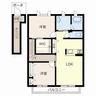 エミマリー川西台【2階】の間取り